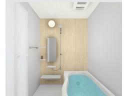 お湯が冷めにくい、浴槽保温材と保温組フタの「ダブル保温」構造。くるりんポイ排水口など毎日のお手入れもラクラク。ガス温水浴室暖房乾燥機付です。※画像はイメージです。