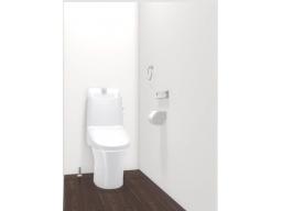 落ちにくい汚物汚れも、水を流すだけツルンっと落とせる新素材「アクアセラミック」で毎日のお手入れ簡単！※画像はイメージです。