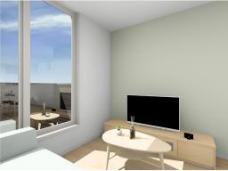 建物プラン例イメージパース（2号地）建物価格2393万円（地盤改良費・外構工事費・水道工事費は価格には含まれません。）建物面積80.52m2／24.35坪