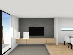 ※建物参考プラン完成イメージ(※掲載のＣＧパースは図面を基に描き起こしたもので実際とは多少異なります。)