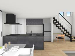 ※建物参考プラン完成イメージ(※掲載のＣＧパースは図面を基に描き起こしたもので実際とは多少異なります。)