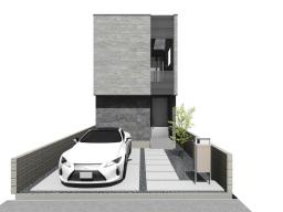 建物プラン例　※掲載の外観完成予想CGは、図面を基に描き起こしたもので実際とは多少異なります。 イメージ図につき、風景、建物、植栽などについては施工後の現物との差異が生じます。