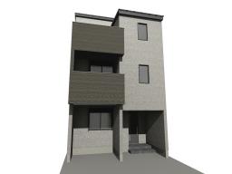 完成イメージ(※掲載の外観完成予想CGは、図面を基に描き起こしたもので実際とは多少異なります。)