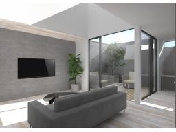 LDK　ゼロホームで建てる場合の外観予想図　建物面積約：130.16㎡　建物価格：3599万(税込)　※なお、上下水道工事・造成工事（土留め）・高基礎・地盤改良工事・外構工事・ポーチ前階段は含まれておりません。