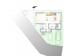 ゼロホームで建てる場合の間取り図　建物面積約93.98㎡　建物価格2348万円(税込)　※このプランは【ゼロホームで建てる場合】の参考プランです。間取りなどはお客様が自由に選択できます。※プラン中の外構・植栽・家具・車・小物などは参考価格に含まれません。