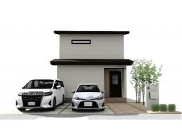 ※建物プラン完成イメージ(※掲載のＣＧパースは図面を基に描き起こしたもので実際とは多少異なります。)