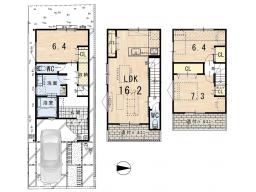 【間取り】―動線に収納をちりばめた、すっきりが続くおうち―