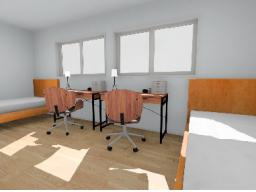 2Ｆ洋室4.5帖×２(※掲載の完成予想CGは、図面を基に描き起こしたもので実際とは多少異なります。)