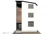 建物プラン例イメージパース（１号地）建物価格2604万円(地盤改良費、外構費は価格には含まれません。)　建物面積87.90㎡／26.58坪