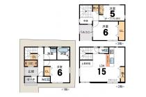 建物プラン例（１号地）建物価格2604万円（地盤改良費、外構費は価格には含まれません。）　建物面積87.90㎡／26.58坪