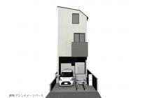 建物プラン例イメージパース（２号地）建物価格2393万円（地盤改良費、外構費は価格には含まれません。）　建物面積80.52㎡／24.35坪