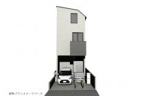 建物プラン例イメージパース（２号地）建物価格2393万円　建物面積80.52㎡／24.35坪