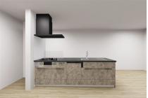 キッチン：深型食洗機と充実の収納で、日々の調理と片付けがスムーズに。デザインもシックでスタイリッシュです。