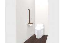 1階トイレ：水アカがこびりつかず、お掃除がラクラク。強力な水流が便器鉢内のすみずみまで回り、少ない水でもしっかり汚れを洗い流します。