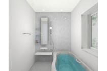 【浴室】汚れが付きにくく、溝の奥までスポンジが届きやすいお掃除ラクラクな床です。独自の断熱層によって足裏から逃げる熱を少なくし、冷たさを感じにくい構造♪