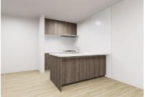 Ⅱ型対面式キッチンで作業効率とコミュニケーションを両立。3口ガスコンロ（無水両面焼きグリル）・食器洗い乾燥機・浄水器一体型水栓を搭載。※画像はイメージです。