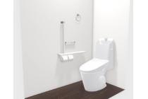 従来の衛生陶器ではできなかった「ガンコな水アカ」なども落とせる、お掃除ラクラクなアクアセラミック搭載。※画像はイメージです。