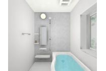 お湯が冷めにくい、浴槽保温材と保温組フタの「ダブル保温」構造。くるりんポイ排水口など毎日のお手入れもラクラク。ガス温水浴室暖房乾燥機付です。※画像はイメージです。