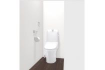 落ちにくい汚物汚れも、水を流すだけツルンっと落とせる新素材「アクアセラミック」で毎日のお手入れ簡単！※画像はイメージです。