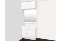 毎日使うものだから清潔な空間を保ちたい水回り。洗面化粧台にはそんな願いを解消させてくれる収納アイデアが満載です。三面鏡の裏側には小物から背の高い物まで収納できます。※画像はイメージです。