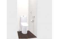 落ちにくい汚物汚れも、水を流すだけツルンっと落とせる新素材「アクアセラミック」で毎日のお手入れ簡単！※画像はイメージです。