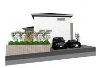 建物参考プラン：3LDK　建物価格2,598万円、建物面積105.16㎡※地盤改良費・外構工事費・水道工事費は価格には含まれません。※プラン中の外構・植栽・家具・車・小物などは参考価格に含まれません。