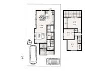 【建築プラン例】建物価格：2217万円／延べ床面積：77.89㎡（23.56坪）※地盤改良費・外構工事費・水道工事費は価格には含まれません。