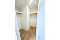 大容量のウォークインクローゼット