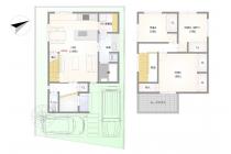 ゼロホームで建てる場合の間取り図　建物面積約103.51㎡　建物価格2498万円(税込)　※このプランは【ゼロホームで建てる場合】の参考プランです。間取りなどはお客様が自由に選択できます。※プラン中の外構・植栽・家具・車・小物などは参考価格に含まれません。