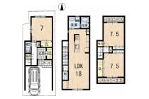 【建築プラン例】建物価格：2915万円(税込)／建延面積：96.87㎡(29.30坪)※地盤改良費・外構工事費・水道工事費は価格には含まれません。