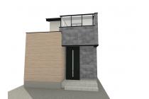 ⑤号地　完成イメージパース ※図面を基に描き起こしたもので実際とは多少異なります。