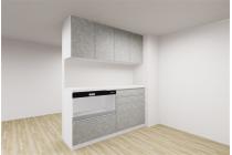 カップボード(※イメージ)：キッチン背面には、同じデザインの食器棚を完備。