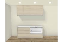 カップボード(※イメージ)：家電を1カ所にまとめてキッチンすっきり！自動で蒸気を排出する機能付きです。