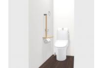 2階トイレ(※イメージ)：水アカがこびりつかず、お掃除がラクラク。強力な水流が便器鉢内のすみずみまで回り、少ない水でもしっかり汚れを洗い流します。