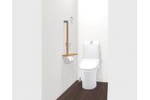 1階トイレ：水アカがこびりつかず、お掃除がラクラク。強力な水流が便器鉢内のすみずみまで回り、少ない水でもしっかり汚れを洗い流します。