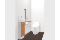 2階トイレ：水アカがこびりつかず、お掃除がラクラク。強力な水流が便器鉢内のすみずみまで回り、少ない水でもしっかり汚れを洗い流します。