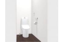 【トイレ】落ちにくい汚物汚れも、水を流すだけツルンっと落とせる新素材”アクアセラミック”で毎日のお手入れ簡単！※物件によりカラーや設置イメージが異なる場合があります。