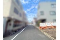 【前面道路】 南側約5.9mの公道に面した現地。接道幅は約7.86mあり、道路との位置関係も確認できます。