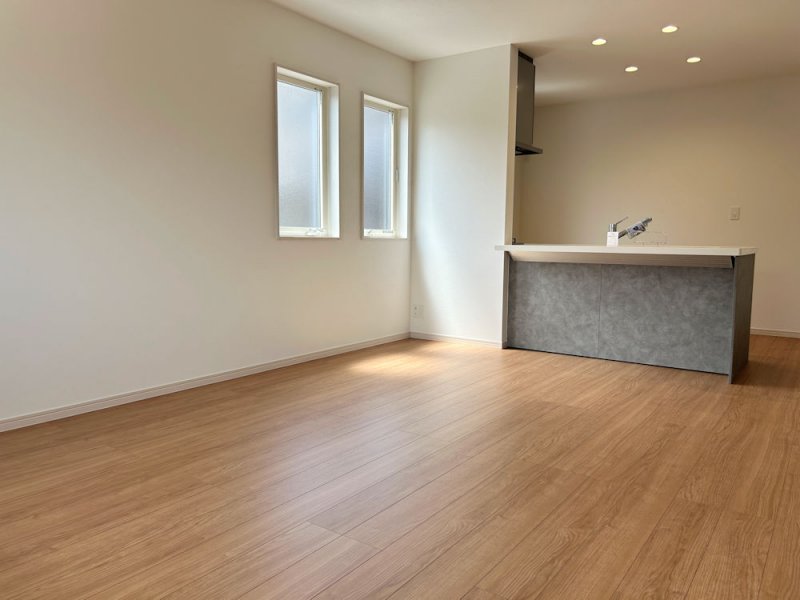 【①号地】LDK17.5帖　床暖房つきで暖かくお過ごしください。