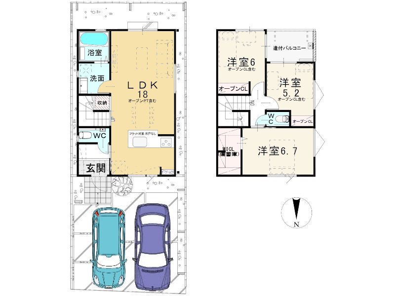 【2号地間取り】