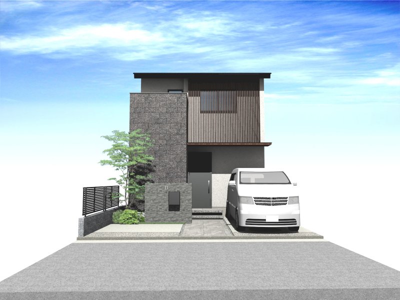 建物参考プラン完成イメージ(※掲載の外観完成予想CGは、図面を基に描き起こしたもので実際とは多少異なります。)