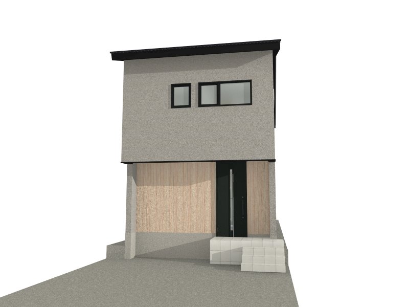 ①号地　完成イメージパース ※図面を基に描き起こしたもので実際とは多少異なります。