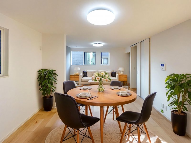 ※掲載のモデルハウス画像は、完成建物の画像にCGで家具を合成配置したものです。実際にはモデルセッティングはございませんので、ご了承ください。