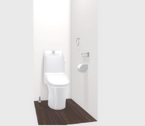 落ちにくい汚物汚れも、水を流すだけツルンっと落とせる新素材「アクアセラミック」で毎日のお手入れ簡単！※画像はイメージです。