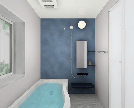 お湯が冷めにくい、浴槽保温材と保温組フタの「ダブル保温」構造。くるりんポイ排水口など毎日のお手入れもラクラク。ガス温水浴室暖房乾燥機付です。※画像はイメージです。