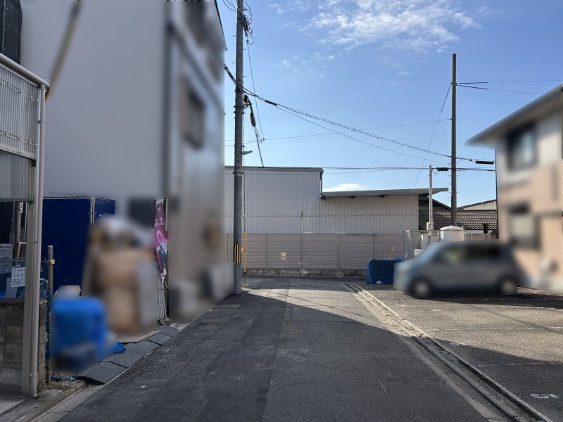 現地前道(南向き)