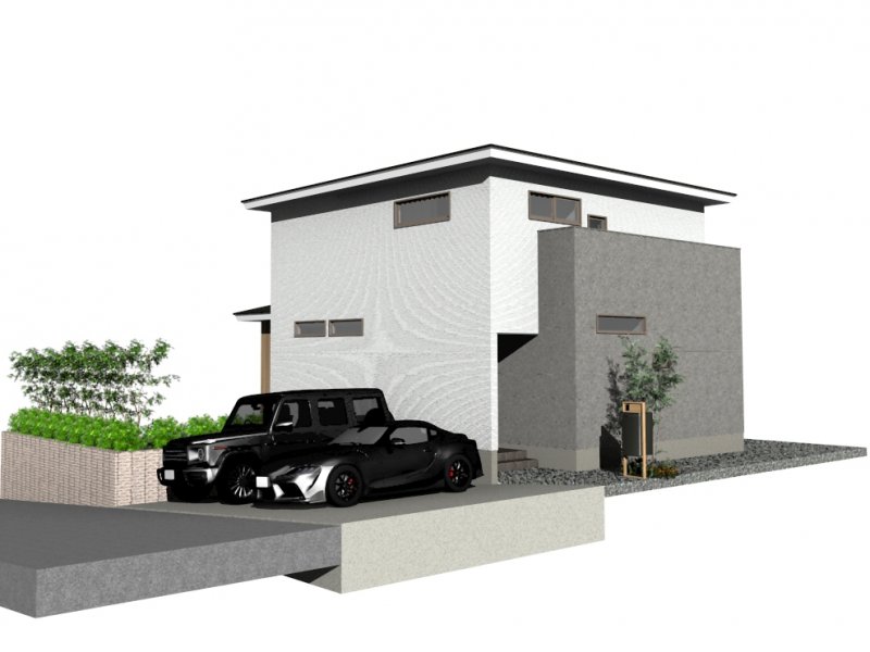 建物参考プラン：3LDK　建物価格2,598万円、建物面積105.16㎡※地盤改良費・外構工事費・水道工事費は価格には含まれません。※プラン中の外構・植栽・家具・車・小物などは参考価格に含まれません。