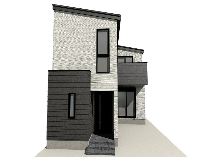 【完成イメージ】※掲載の外観完成予想CGは、図面を基に描き起こしたもので実際とは多少異なります。