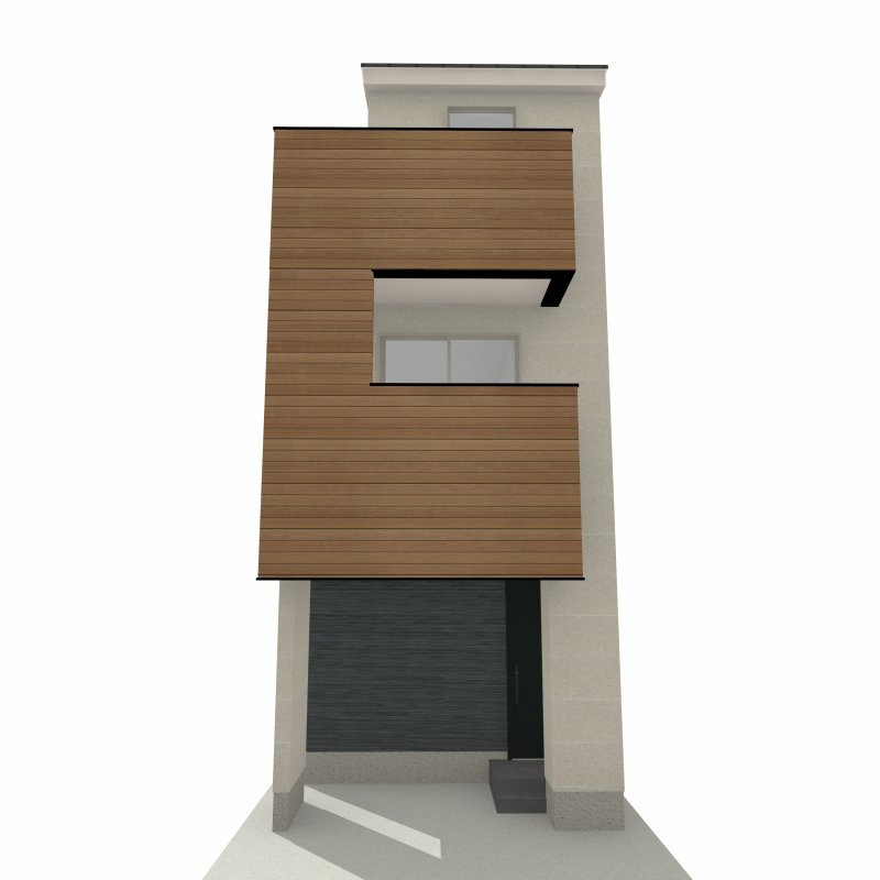 ※掲載の外観完成予想CGは、図面を基に描き起こしたもので実際とは多少異なります。 イメージ図につき、風景、建物、植栽などについては施工後の現物との差異が生じます。