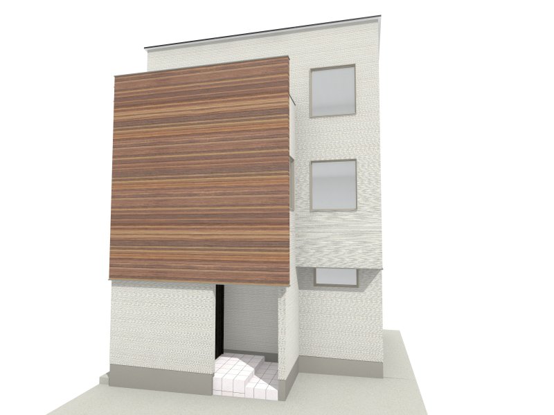 ※掲載の外観完成予想CGは、図面を基に描き起こしたもので実際とは多少異なります。 イメージ図につき、風景、建物、植栽などについては施工後の現物との差異が生じます。